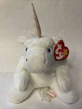 Ty Beanie Baby Mystic Unicorn Iridescent horn  Yarn Mane 1994 Original Baby