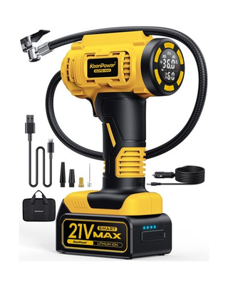 #ad KeenPower Cordless Tire Inflator Portable Air Compressor 160PSI Ca... Fast Ship $104.39