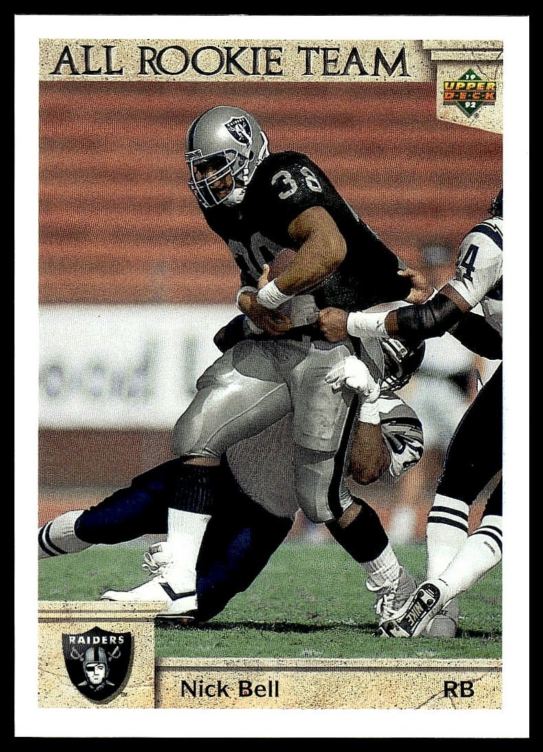 Nick Bell *ALL ROOKIE TEAM* 1992 Upper Deck #33