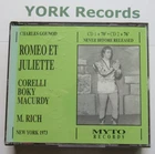 GOUNOD - Romeo et Juliette RICH / CORELLI / BOKY / MACURDY - Ex 2 CD Set Myto