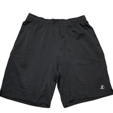 Champion Mens Casual Shorts Black Large with pockets sports casual wear 