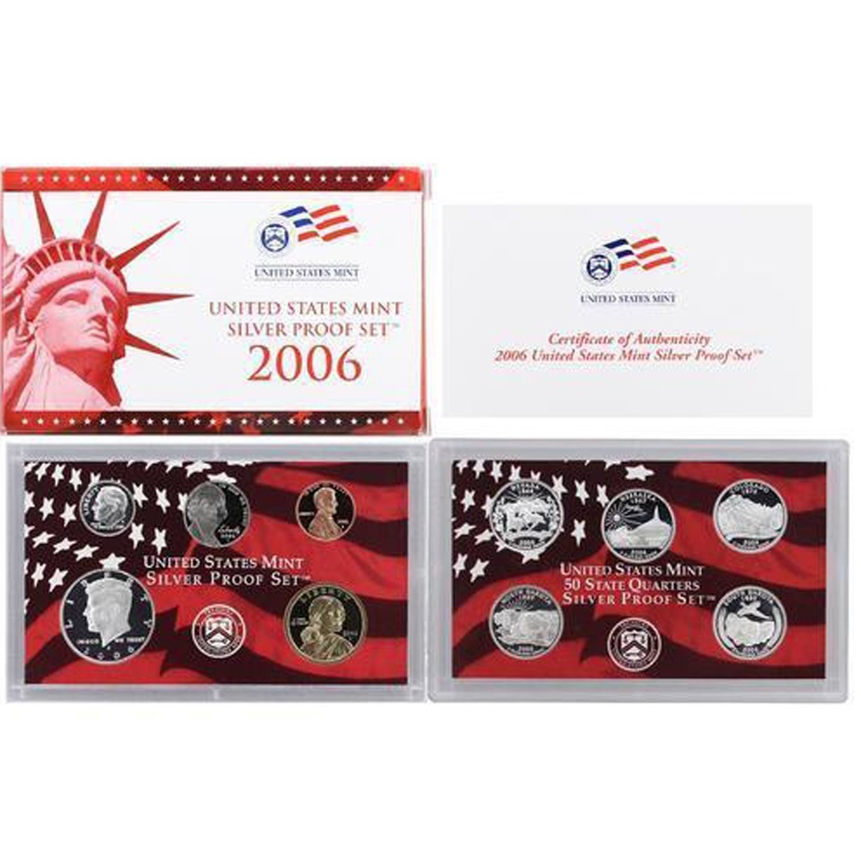 2006 US Mint Silver Proof Set 10 coin OGP COA