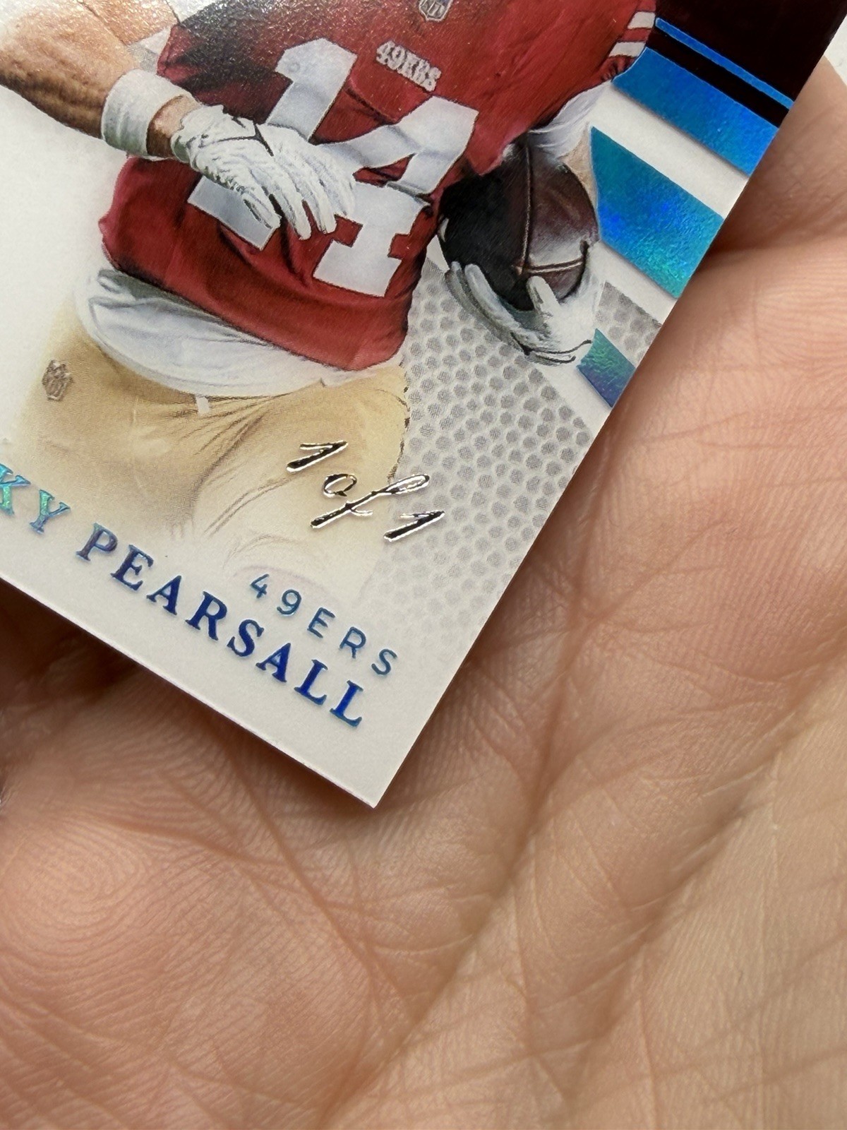 🔥💎 1/1 - Ricky Pearsall NFL SHIELD - ON CARD AUTO - 2025 Immaculate #PPA-RPL view 6