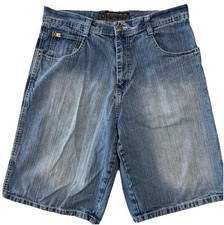 Vintage Y2K Southpole Mens Denim Jean Shorts Size 36 Baggy Loose Fit Hip Hop