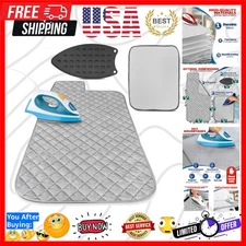 Portable 39.8" x 18.1" Ironing Mat - Foldable & Heat-Resistant for Quick Use