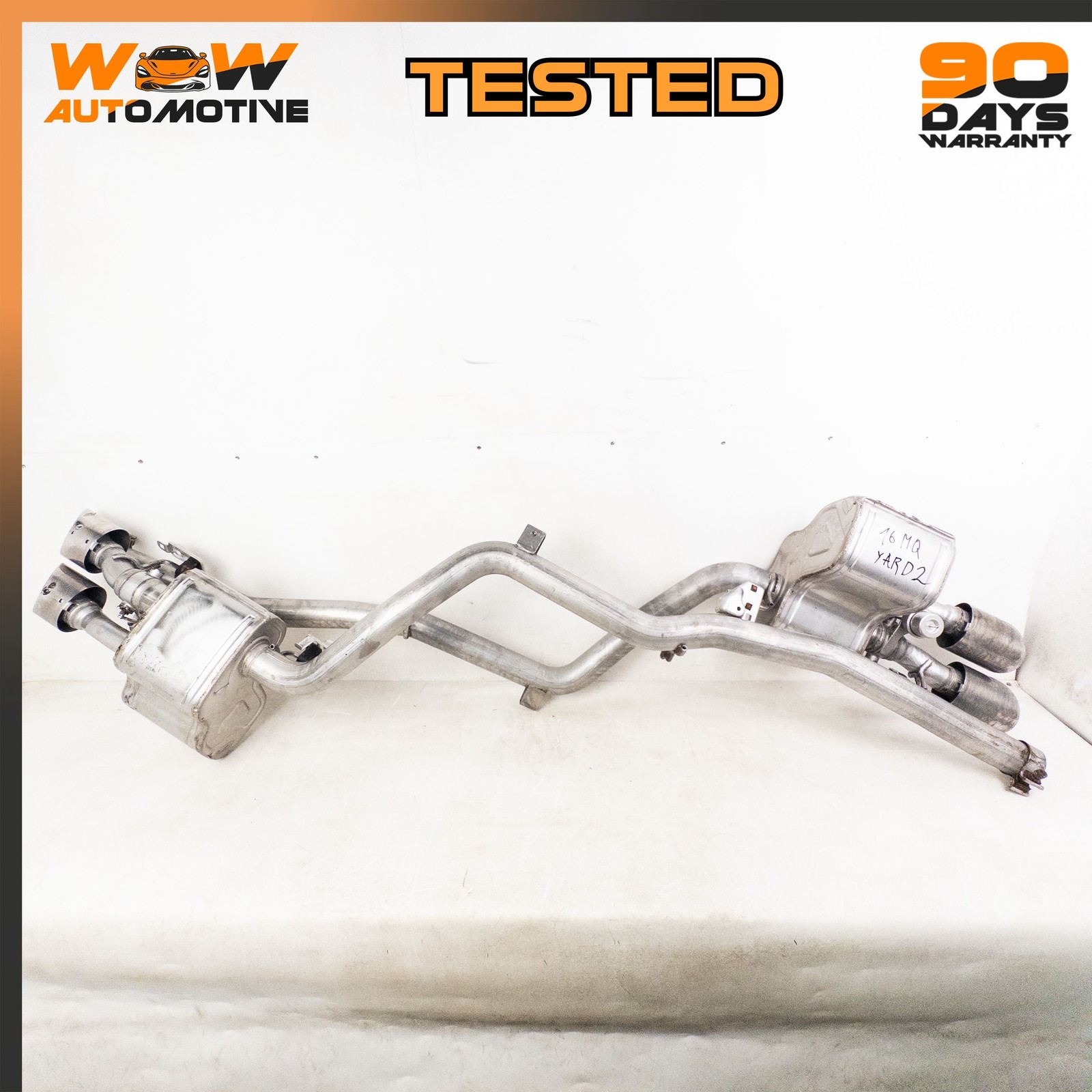 13-16 MASERATI QUATTROPORTE S Q4 LEFT RIGHT EXHAUST MUFFLER ASSEMBLY SET OEM 
