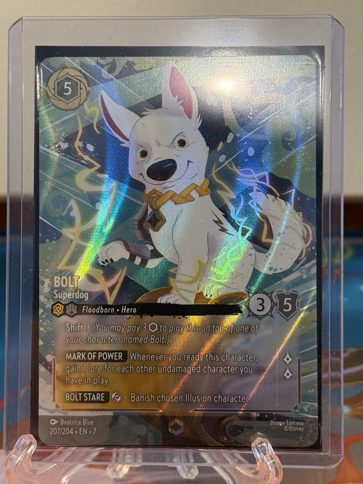 Bolt Superdog 207/204 Enchanted Archazia's Island NM Disney Lorcana