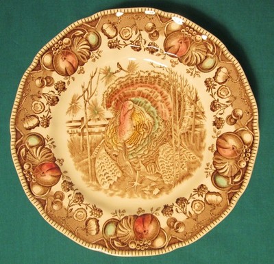 Lot 6 Johnson Brothers  His Majesty  Turkey Luncheon Salad Plates 7 3/4  England