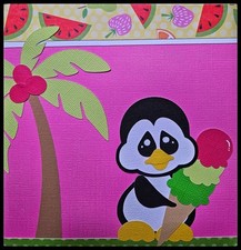 Premade 12x12 Scrapbook Pages Handmade Layout Sweet Summer PCC