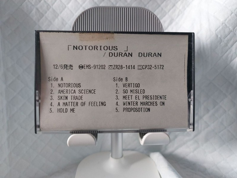 Duran Duran Notorious Japan / Japanese ADVANCE PROMO audio cassette tape - RARE!