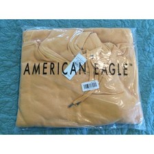 American Eagle Pullover Hoodie Mustard Womens LgTall NWT