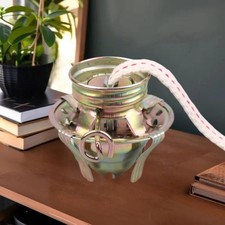 Palnik lampy olejowej do antycznych lamp z kołnierzem redukcyjnym i bawełnianym knotem do lampy