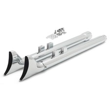 36" Fishtail Slip ons Mufflers Exhaust Pipes for Harley Touring Glides 1...