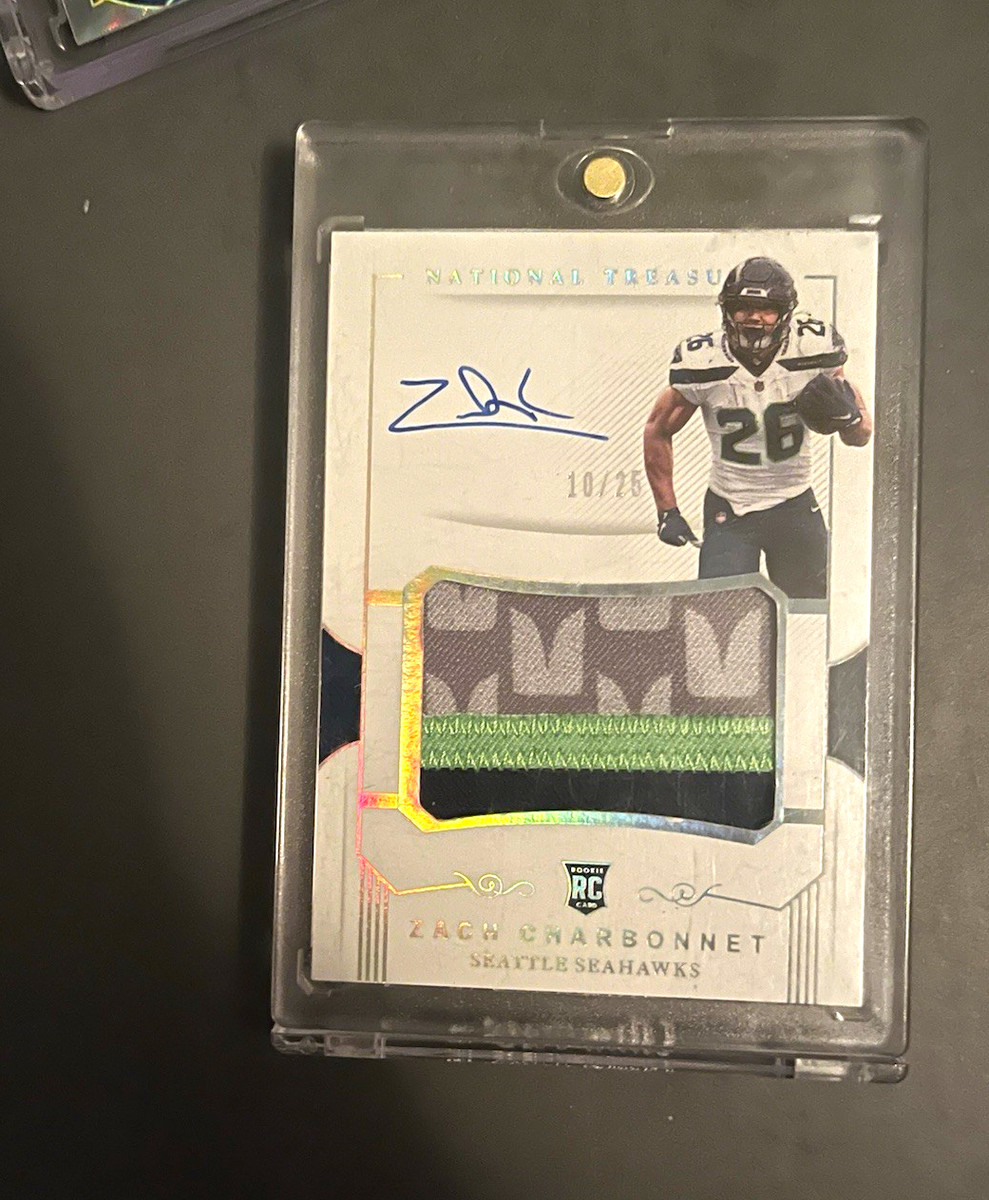 Panini National Treasures Zach Charbonnet Seattle Seahawks RC RPA Patch Auto /25