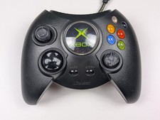 Original Microsoft Xbox Duke Controller OEM Wired Black Breakaway Cable Tested