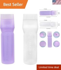 2 Pack Lightweight Hair Dye Applicator Bottles with Graduated Scale Design