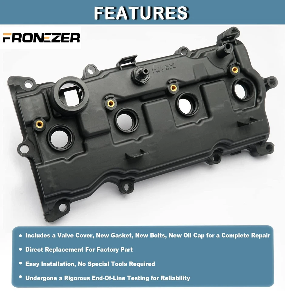 Valve Cover with Gasket for 13-18 Nissan Altima 14-17 Nissan Rogue Murano 2.5L - Image 2 of 4
