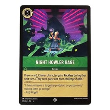 Zootopia Disney Lorcana Trading Card Night Howler Rage 95/204 NM