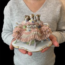 Aelteste Volkstedt Rudolstadt Porzellanfigur Ballerina Tänzerin Figurengruppe