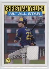 2021 Topps 1986 Topps All-Star Baseball Relics Christian Yelich #86ASRCY 0q5