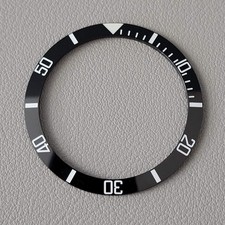 SEIKO Bezel Insert SKX007 / SUB Black Ceramic Sloped C3
