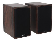 Rockville ELITE-5D Dark Wood 800w Home Audio 5.25" Bluetooth Bookshelf Speakers
