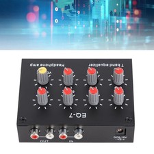 7 Band Sound Equalizer 12dB High Bass Adjustment Dual Channel Digital WT