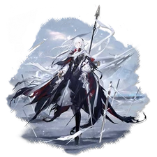 Anime Arknights White Hair Pointy Ears Simple  Gaming Mat Desk 28127