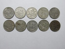 Lot von 10 Mauritius Münzen - 2004 1 Rupie - zirkuliert