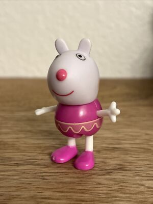 PEPPA PIG SUZY SHEEP 2.5  ACTION FIGURE PEPPA PLASTIC TOY (PRE-OWNED)