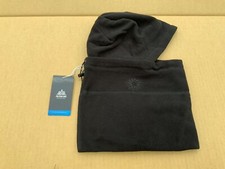 Aonijoi Adults Hood Winter Fleece Neck Warmer Mask Black New Running Mountain