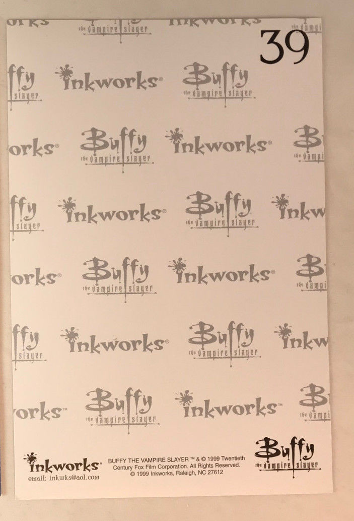 BUFFY THE VAMPIRE SLAYER PHOTOCARDS INKWORKS AUTOGRAPH Card #39 ANTHONY HEAD - Picture 2 of 3