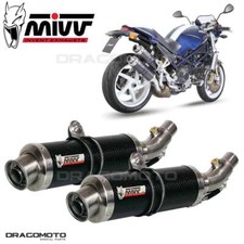 Scarico doppio DUCATI MONSTER S4R 2003 2004 MIVV Gp Carbonio