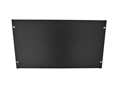 6U blank panel rack space filler EIA 19'' Standard BLACK COLOR, NEW, M.I.T.