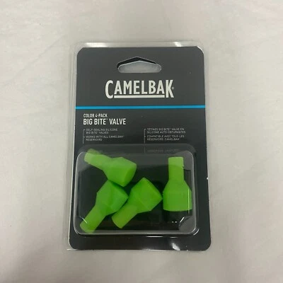 Camelbak Hydration Pack Big Bite Valve Replacement Green 4-Pack NEW