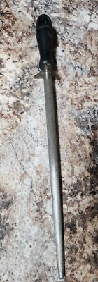 VINTAGE 1900's SIMCO-U.S.A. 12'' Knife Sharpening for Fine Steel -Wood Handle