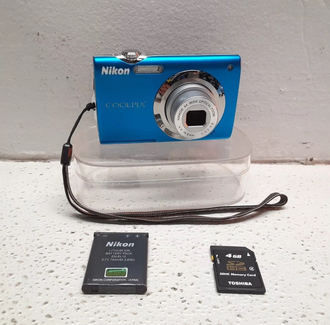 Nikon Coolpix S3000 12MP Digital Camera Blue -Tested A+ | eBay