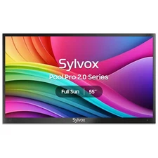SYLVOX 55'' Outdoor smart TV IP55 weatherproof App store 2000 nits for Full sun