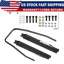 Dual Lock Car Universal Racing Seat Base Slider Rail Brackets Bucket Frame Parts