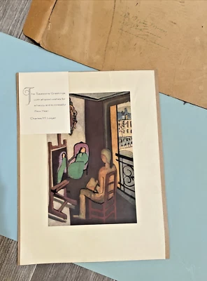 Henri Matisse Rare 1932-1958 Lithograph Print "The Painter and His Model" 1916 - Image 1 of 4