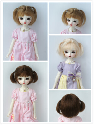 JD747 1/12 1/8 1/6 1/4 1/3 BJD Mohair Wig Tiny OB11 YOSD MSD SD Blythe Doll Hair