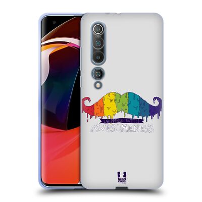 HEAD CASE DESIGNS RAINBOW MOUSTACHE SOFT GEL CASE FOR XIAOMI PHONES