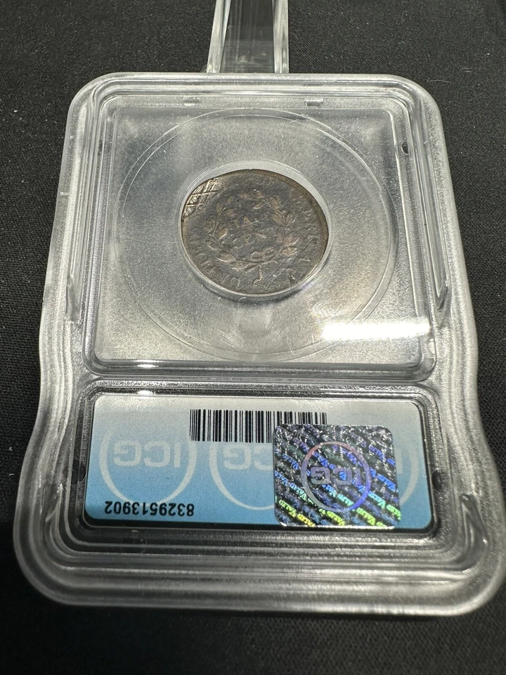 1807 1/2C ICG G6 Details Damaged Draped Bust Half Cent - Image 2 of 2