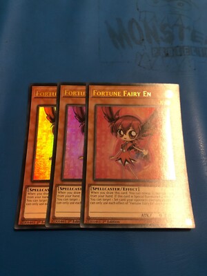 YUGIOH 3x Ultra Rare Glücksfee EN BLHR-DE015 1. Auflage