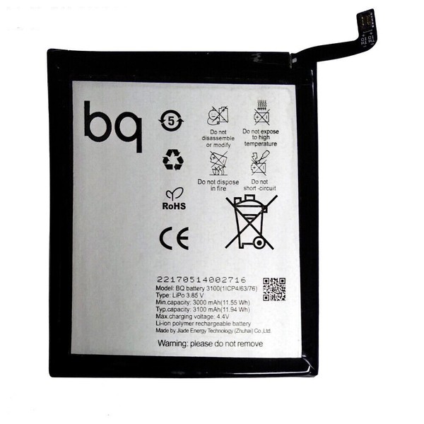 BATERIA USADO BQ Aquaris X , X Pro 3100 mAh 1ICP4/63/76 ENVIO RAPIDO