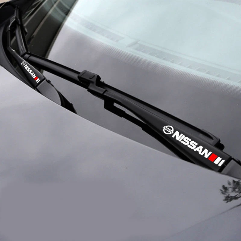 2PCS PVC Sport Wiper Decals for Nissan Car Windows