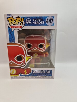 Funko Pop! Gingerbread The Flash #447 Super Heroes OVP