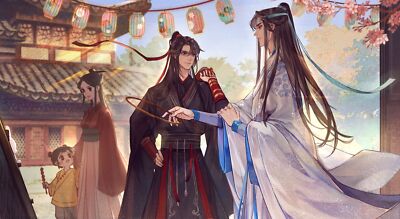 Anime lan wangji  zhan wei wuxian Playmat Gaming Mat