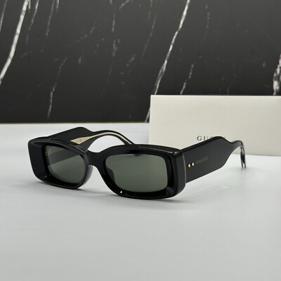 NEW GG1528S 001 GUCCI BLACK GREY SQUARE WOMEN GUCCI SUNGLASSES | eBay