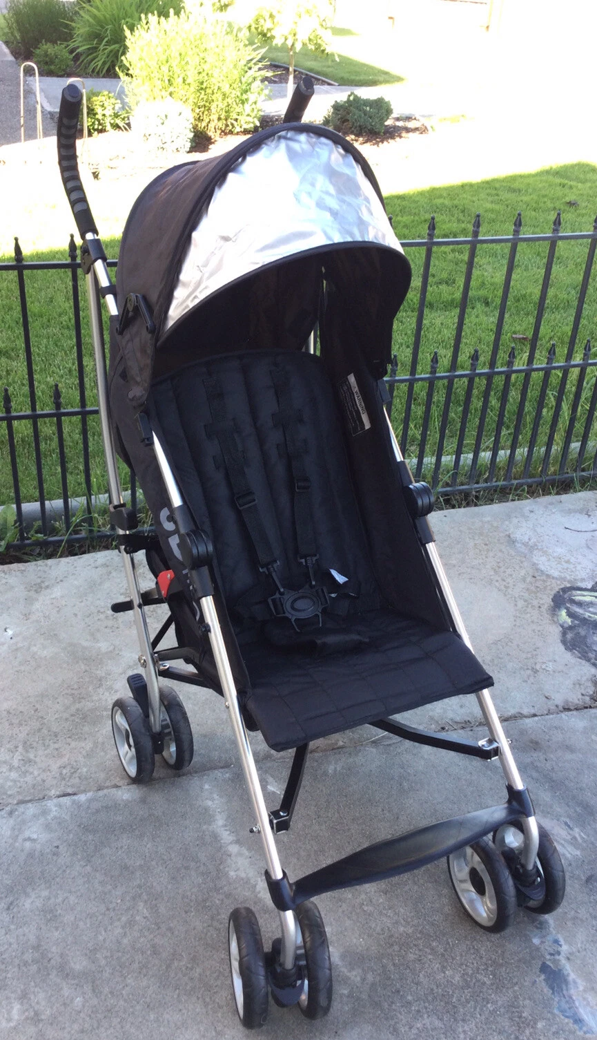 Summer Infant 3Dlite Convenience Stroller, Black (Silver Frame) EUC!